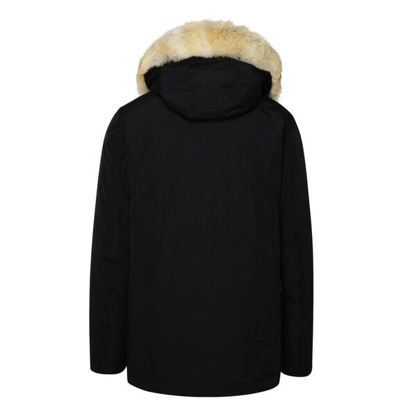 Woolrich John Rich & Bros Artic Anorak Black Cotton Blend Parka Men - Picture 3 of 3